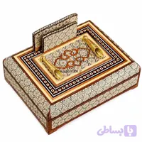 جاقلمی جعبه دار رومیزی خاتم خورشیدی