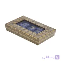 گز لقمه پسته 42 درصد ویژه جعبه زیگزال طرح خاتم