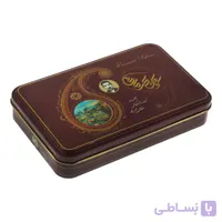 سوهان عسلی تخت جعبه فلزی