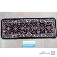 فرش راه پله تکی طرح افشان سرمه ای