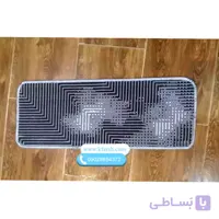 گلیم پله طوسی وینتیج کد 3190 با ست پاگرد