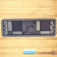 گلیم پله تکی طوسی دودی