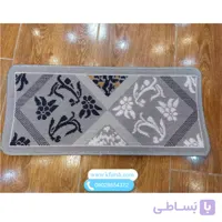 گلیم پله طوسی شیک به همراه ست پاگرد کد 10