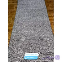 گلیم ماشینی متری ساده طوسی سفیدپینترستی کد 105