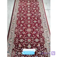 فرش کناره افشان لاکی ( قرمز) طرح 700 شانه