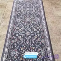 فرش کناره طوسی طرح افشان اوستا