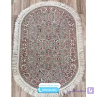 فرش بیضی طرح700شانه افشان فیلی