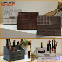 استند لوازم آرایشی چوبی کد 02