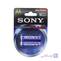 باتری قلمی سونی مدل سوپر آلکالاین استامینا پلاس پک ۲ عددی super Alkaline sony