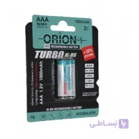 باتری شارژی اوریون نیم قلمی 1000 mAh مدل HR3 دو عددی کد A14