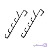 آویز لباس پشت در و چوب لباسی عمودی پک ۲ عددی