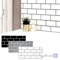 برچسب بین کابینتی طرح آجری چسب دار ضخامت 3 میل