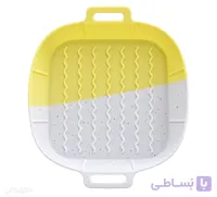 ظرف سیلیکونی هواپز سایز 20 و 24 مربع (دارای فودگرید سرخ کن بدون روغن) کد X206