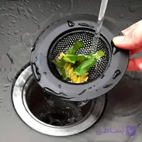صافی سینک مشکی استیل ضدزنگ کد 113