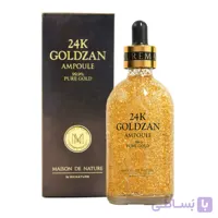 سرم پوست صورت کره ای طلا میسین دنیچر 24K GOLDZAN AMPOLUE