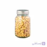 جار شیشه ای چهارگوش درب کانتینری سایز 4 کد 15