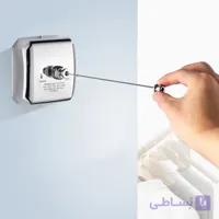 بند رخت طنابی مربع استیل آپارتمانی خود جمع شونده 2.8M