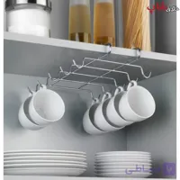 آویز فنجان کابینتی استیل کد H12