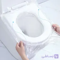 کاور توالت فرنگی ساده و ارزان (پک 5 عددی روکش توالت سفری)