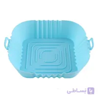 ظرف سیلیکونی هواپز و سرخ کن بدون روغن فودگرید مربع سایز 16 کد S21
