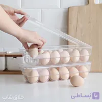 جا تخم مرغی دربدار شفاف 12 خانه