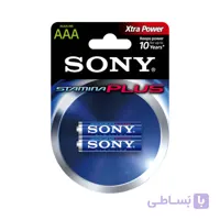 باتری نیم قلمی سونی مدل سوپر آلکالاین پک ۲ عددی Stamina Plus