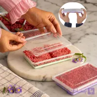ظرف گوشت فریزری کف سیلیکونی آسان جدا شونده بزرگ