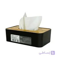 جا دستمال کاغذی 100 برگ درب بامبو