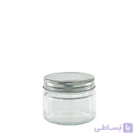 جاحبوباتی شیشه ای استوانه ای درب کانتینری سایز 7 کد 20