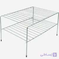 راف 2 طبقه فلزی عادل ADEL استیل کروم
