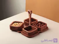 اردو خوری چوبی ایت مربع 6 پارچه