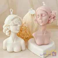 شمع دکوراتیو مدل الیزابت بزرگ با چشم بند