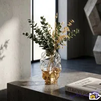 گلدان شیشه ای حباب مدل مایا