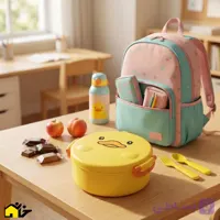 ظرف غذای کودک قفل دار مدل جوجه