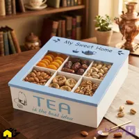 تی بگ چوبی رنگی مدل home