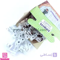 گیره پرده پلاستیکی سوراخ دار – تکی و جعبه ای