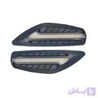 راهنما بغل گلگیر طرح هواکش دیلایت دار مدل BTS مشکی