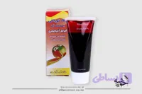 رنگ ژله ای قرمز آلبالویی خط زرد