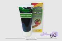 رنگ ژله ای سبز پررنگ خط زرد