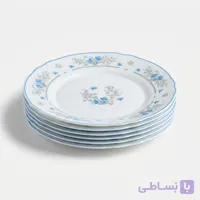 بشقاب غذاخوری لومینارک مدل رمانتیک بسته 6 عددی