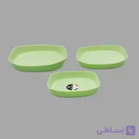 ظرف پخت گلدن اپال مدل Rectangle مجموعه سه عددی