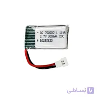 باتری لیتیوم پلیمر 3.7 ولت 300 میلی آمپری مدل 702030