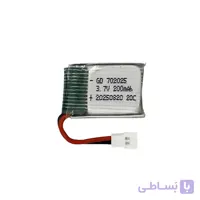 باتری لیتیوم پلیمر 3.7 ولت 220 میلی آمپری مدل 802025