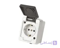 پریز برق ارتدار روکار پارت مدل برکه