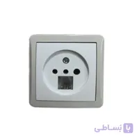 پریز تلفن دو منظوره روکار پارت مدل شهاب