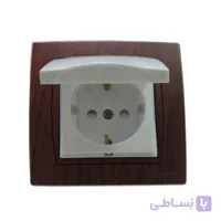 پریز برق دربدار طرح چوب پارت الکتریک