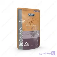 پوچ گربه دکتر کلادرز طعم گوشت خرگوش و جگر Dr. Clauder’s Cat Pouch Rabbit and Liver 100g بسته ۱۰۰ گرمی