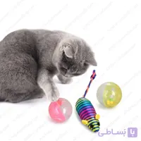 اسباب بازی توپ و موش برای گربه Cat Toy Ball and Mouse