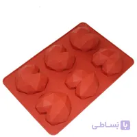 قالب سیلیکونی قلب اوریگامی کوچک 6 خانه