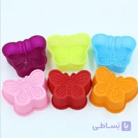 قالب سیلیکونی دسری یکنفره طرح پروانه